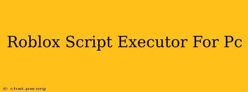 Roblox Script Executor For Pc