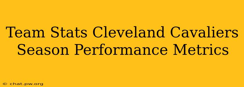 Team Stats Cleveland Cavaliers Season Performance Metrics