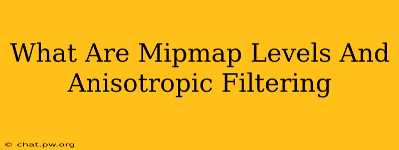 What Are Mipmap Levels And Anisotropic Filtering